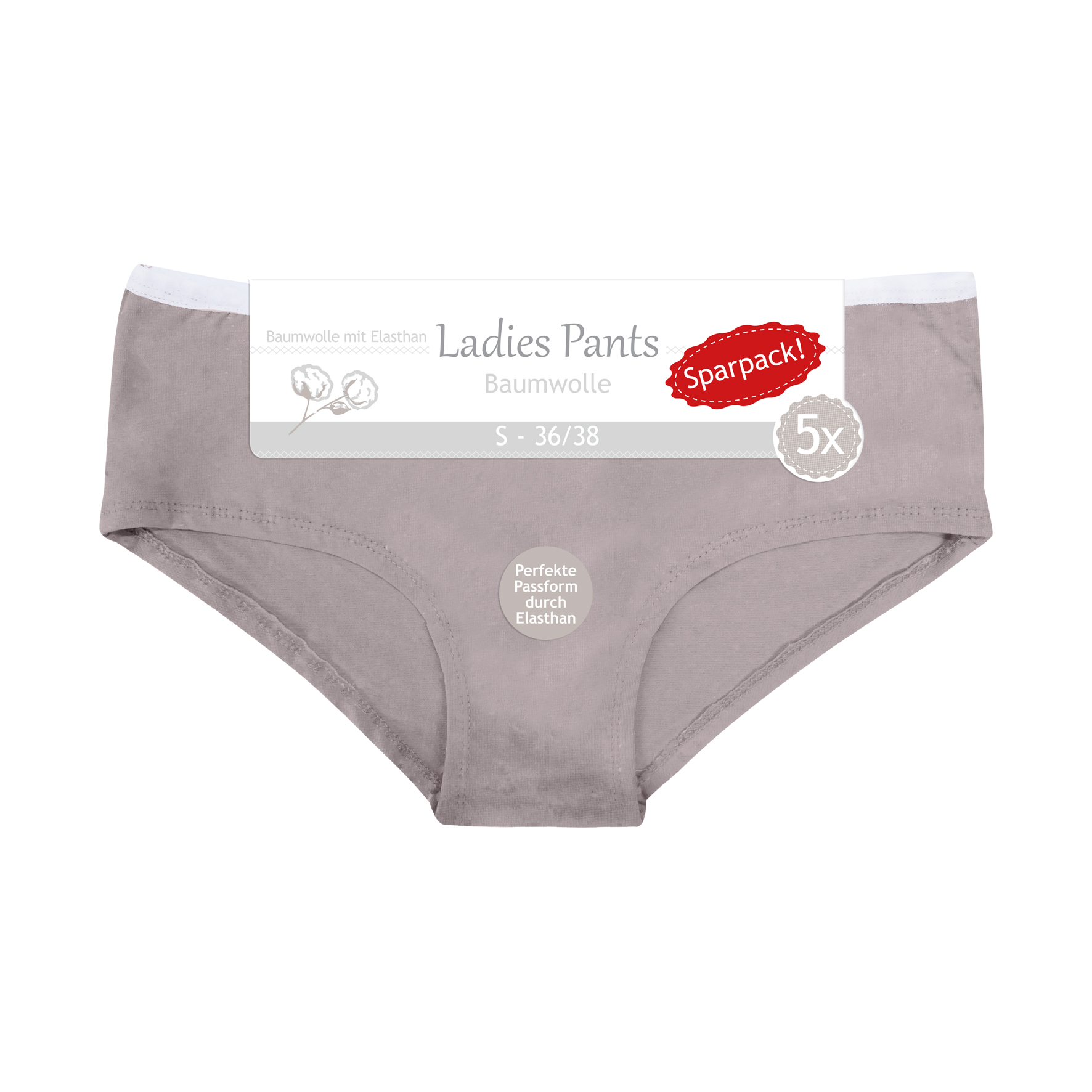 Damen Panty 5er-Pack BW/EL Sparpack