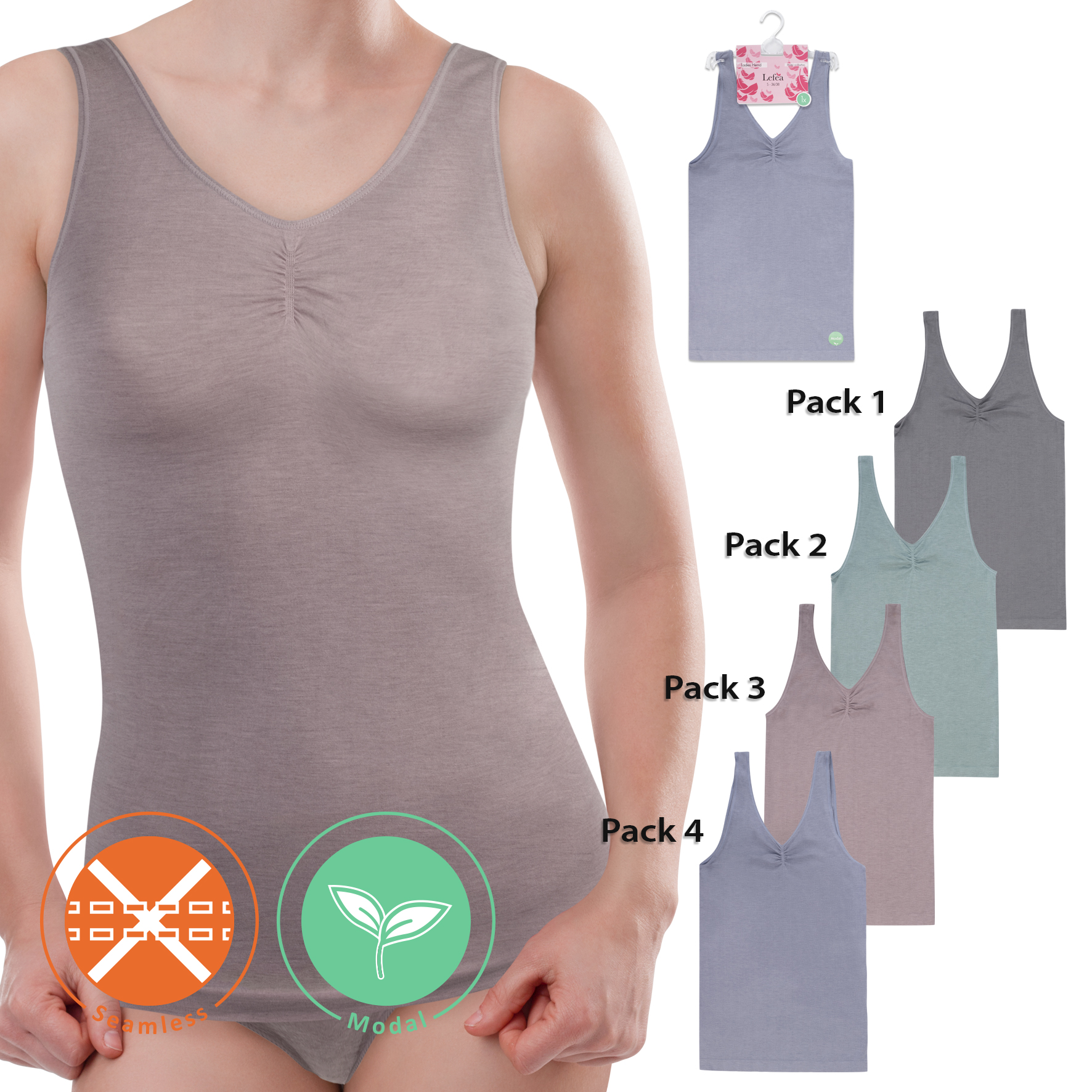 Damen-Vollachsel-Hemd-einzeln-Modal-melange