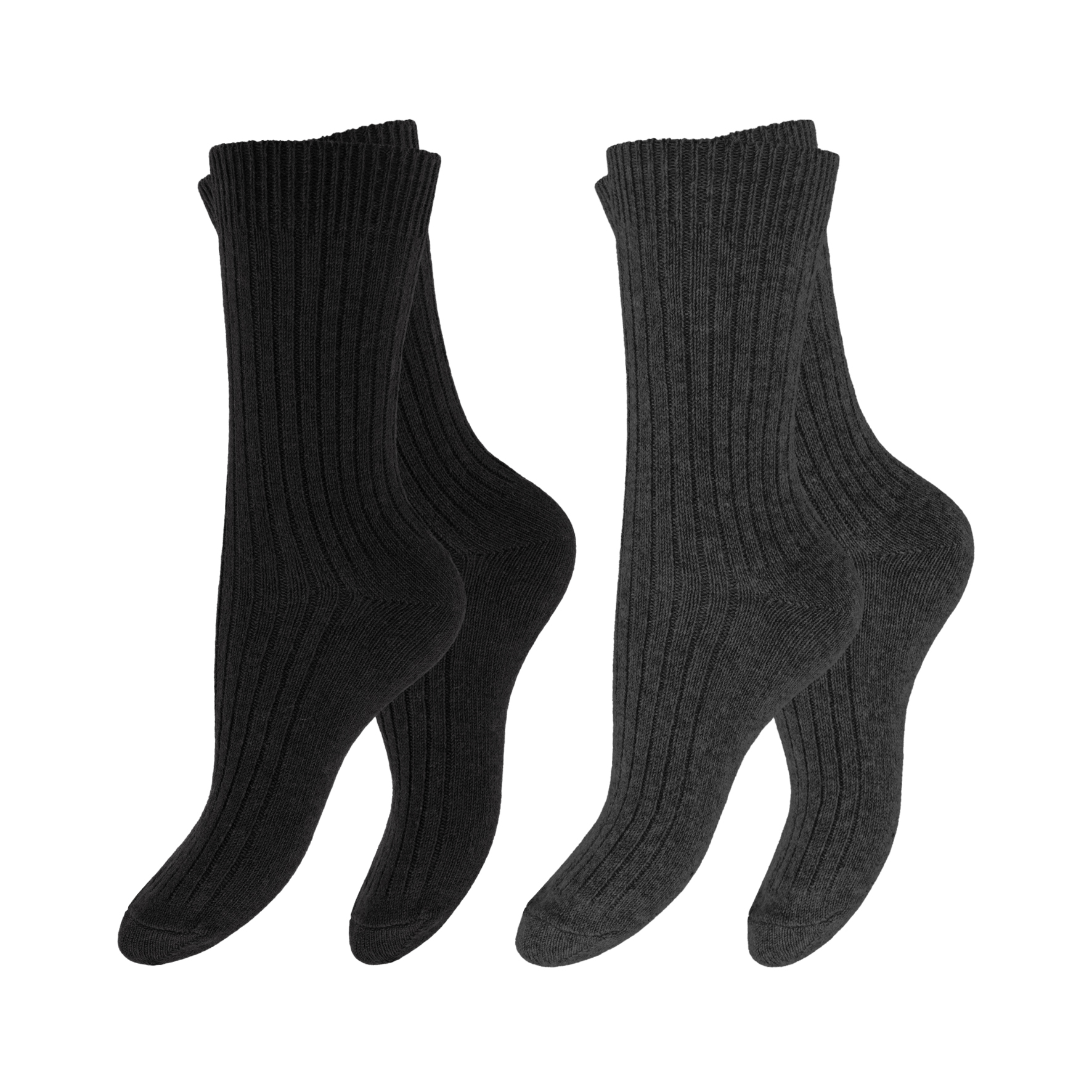 Unisex Socken mit Wolle + Cashmere 2er Pack