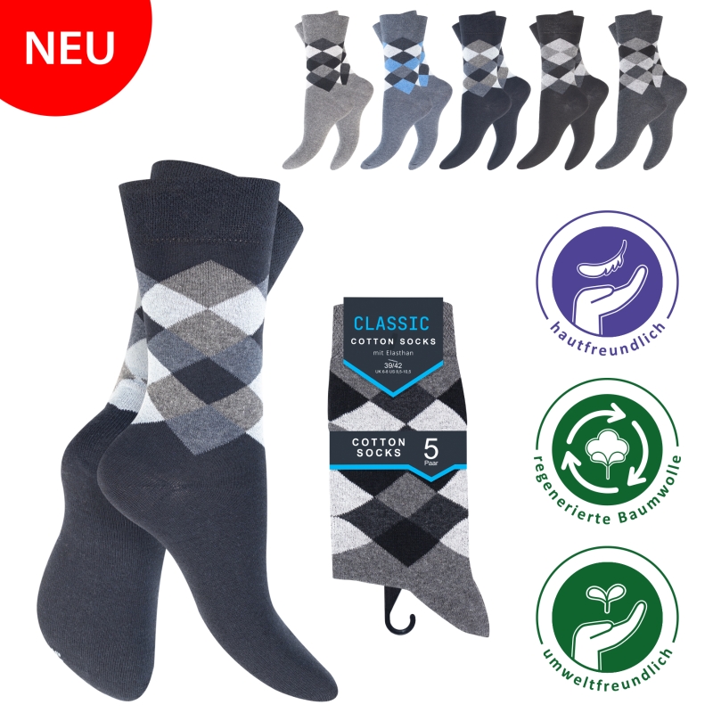 Herren-Socken-5er-Pack-BW-EL-Komfortbund