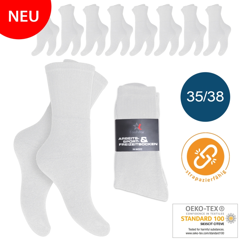 Herren Socke 8er-Pack 35/38 Arbeit- Freizeitsocken